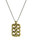 Chain Tag Necklace Sterling Silver & Brass - 24" by Waxing Poetic