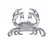 PRE-ORDER - Available Late May - Crab Hanging Salt & Pepper Set by Arthur Court