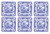 Set of 6 Blue Italian Coasters by Pimpernel