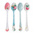 New Country Roses Tea Party Mixed Patterns Ceramic Spoons - Set of 4 - by Royal Albert