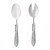 Vietri Aladdin Brilliant Light Gray Salad Server Set