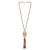 Jay Strongwater Long Scroll Tassel Necklace