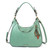 Teal Metal Slim Cat Sweet Hobo Tote by Chala