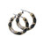 Black Abalone Pave Small Hoops - John Medeiros