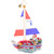 Sailing South Santa Ornament by Christopher Radko