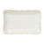 Vietri Incanto Stone Linen Lace Small Rectangular Platter