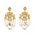 Jay Strongwater Golden Chandelier Clip Earrings