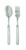 Gabriella Serving Fork & Spoon by Match Pewter