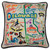 Delaware XL Hand-Embroidered Pillow by Catstudio