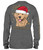 Small Santa Dog Believe Dark Heather Gray YOUTH Long Sleeve Tee by Simply Southern