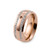 Size 8.5 Rose Gold Lecce Basic Interchangeable Ring  by Qudo Jewelry