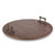 Wood Lazy Susan with Metal Leaf Handles - GG-Collection