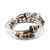 Infinity Gloss Chocolate Medium Bracelet by Lizzy James