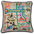 Delaware Hand-Embroidered Pillow by Catstudio