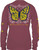 Medium Butterfly Flies With Her Own Wings Maroon YOUTH Long Sleeve Tee by Simply Southern