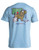 Small Light Blue Teacher's Pup Short Sleeve Teeby Puppie Love