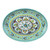 Madrid Turquoise 16" Coupe Oval Platter by Le Cadeaux