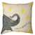 24" X 24" Smart Elephant Pillow by Sugarboo Designs