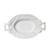 Baroque White Oval Bowl 15.5"L x 9.5"W - Set of 2 - Intrada Italy