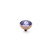 Tanzanite 11.5mm Rose Gold Interchangeable Top by Qudo Jewelry