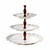 (C) Baroque Cream 3-Tiered Cake Plates 13"H - Intrada Italy