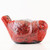 Warm Cinnamon Buns Swan Creek Bird Pottery Candle (Color: Red)