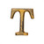 Letter "T" - 1.5in Metal Letter - GG Collection