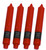 Red Unscented 9" Timberline Collenettes 4-Pack by Root