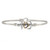 Regular Anchor Silver Tone Bangle Bracelet by Luca and Danni