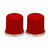 Solid Red Salt & Pepper Shakers by Golden Rabbit