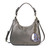Pewter Whale Sweet Hobo Tote  by Chala