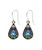 Aqua Mosaic Tear Drop Earring 6674 - Firefly Jewelry