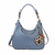 Blue (Ivory) Paw Print Sweet Hobo Tote by Chala