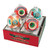 Nostalgic Holiday 4" Rounds With Triple Reflector by Christopher Radko (Set of 4)