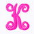 Letter "K" Pink Monogram by Simply Southern