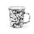 Set of 4 - Black Swirl 16 oz. Latte Mug by Golden Rabbit