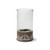 Wood and Metal Small Candleholder - GG Collection