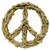 24" x 24" Large Peace Sign Driftwood by Sugarboo Designs