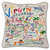 Virgin Islands Hand-Embroidered Pillow by Catstudio