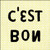 36" x 36" C'est Bon Art Print by Sugarboo Designs
