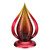 Blaze Table Lantern - Red by Regal Art & Gift