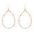 Earrings - Pink large crystal teardrop (Gold) by Splendid Iris