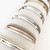 Bracelet Beige Delicate Single Multi Strand Bracelet With Metal Pieces by Caracol