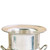 Brass Wine Bucket With Two Side Handles In Traditional Style, Silver