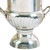 Brass Wine Bucket With Two Side Handles In Traditional Style, Silver