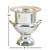 Brass Wine Bucket With Two Side Handles In Traditional Style, Silver