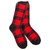 Crescent Sock Co. "The World's Softest Sock" - Red/Black/Black Cozy Crew