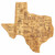 Destination Texas State Shaped Bamboo Serving & Cutting Board by Totally Bamboo