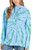 Land and Sky Swirl Tie Dye Oversized Hoodie - XL by Ivory Ella