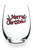 Merry Christmas Jeweled Stemless Wine Glass by The Queens' Jewels